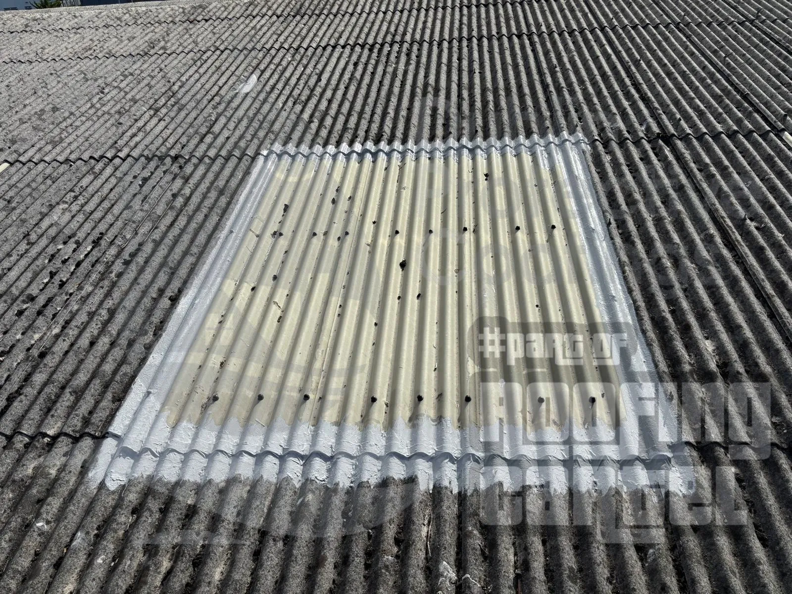 **Roof Light Solution:** Comprehensive sealing using Dublin spray foam technology and Lava 20 waterproofing ensures permanent weatherproofing without removing original fixtures. Repaired roof light waterproofing