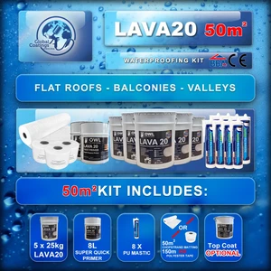Lava 20 Waterproofing System - 50m Kit